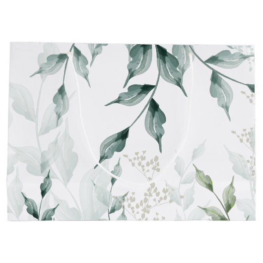 大抱き枕 |グレーの玉緑植物園 ラージペーパーバッグ (裏面)