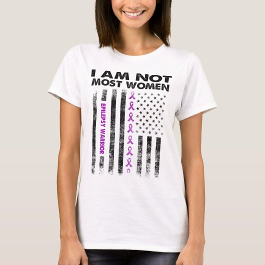 大抵の女性ではないてんかん戦士 Tシャツ (正面)