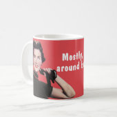 大抵私は素晴らしいのまわりにちょうど立ちます コーヒーマグカップ (正面左)