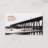 (大抵)白黒の桟橋そして波 名刺 (裏面)