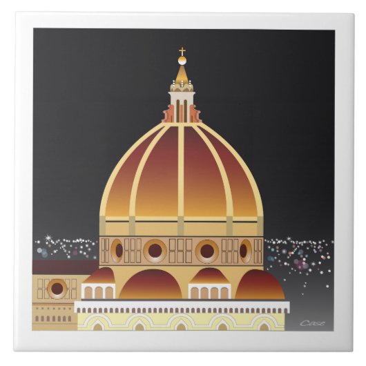 大教会堂のセラミックタイル タイル (正面)