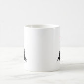 大文字おもしろいでかわいいモンスター コーヒーマグカップ (中央)