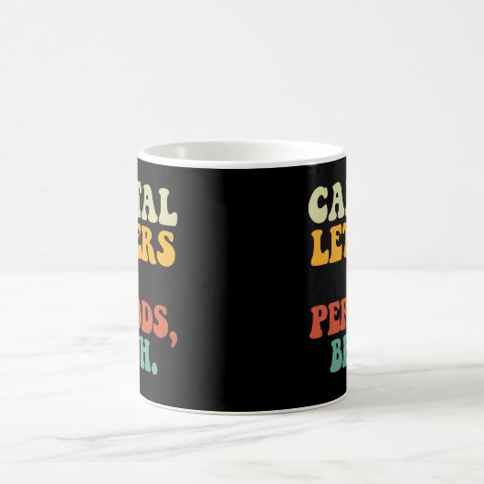 大文字とピリオド コーヒーマグカップ (中央)