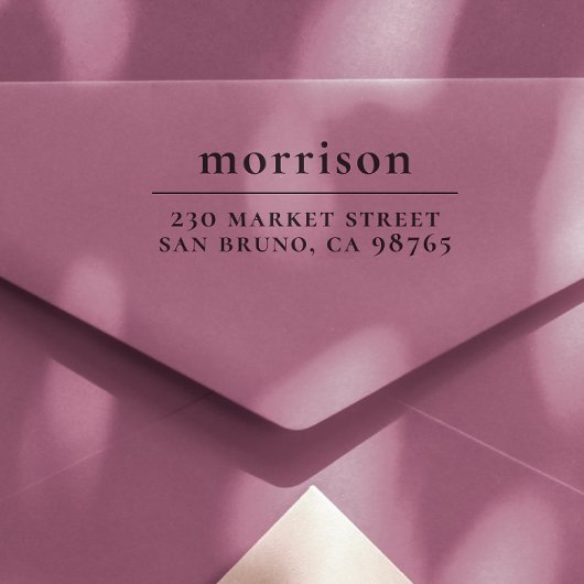 大文字小文字ファミリー名＆返送先住所 セルフインキングスタンプ