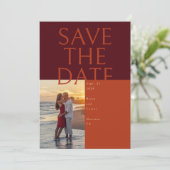 大文字日付カードの保存 招待状 (スタンド正面)