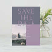 大文字日付カードの保存 招待状 (スタンド正面)