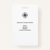 大文字特殊イベントプレスパスと写真I.D. バッジ (裏面)