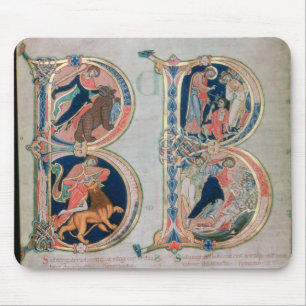大文字「B」Beatus vir - Blessedです マウスパッド