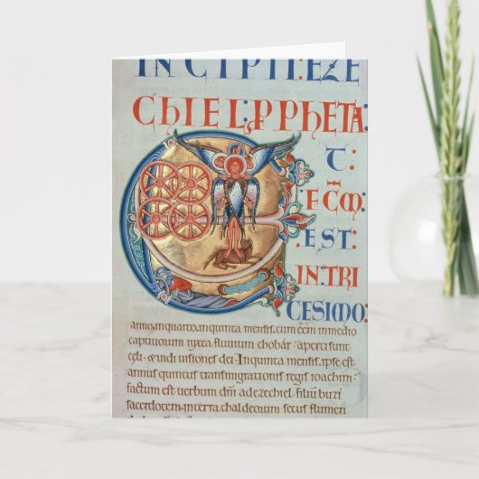 大文字「E」とfactum米国東部標準時刻 ノートカード (正面)