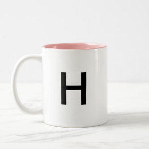 大文字「H」のマグ ツートーンマグカップ