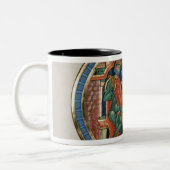 大文字「O」Osculatur私-私を接吻することを許可して下さい ツートーンマグカップ (左)