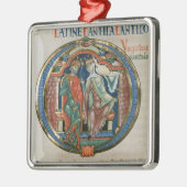 大文字「O」Osculatur私-私を接吻することを許可して下さい メタルオーナメント (左)