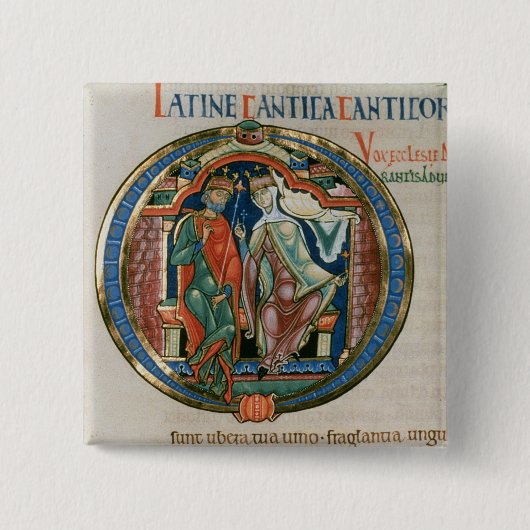 大文字「O」Osculatur私-私を接吻することを許可して下さい 缶バッジ (正面)