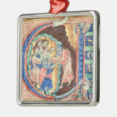 大文字「V」Visio Abdie メタルオーナメント (左)