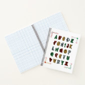 大文字AからZへハロウィーンABCアルファベット ノートブック (内部)