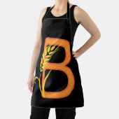 大文字Bフローラモノグラム エプロン (インサイチュ)