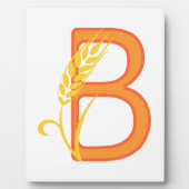 大文字Bフローラモノグラム フォトプラーク (正面)
