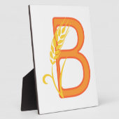 大文字Bフローラモノグラム フォトプラーク (側面)