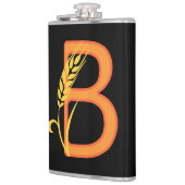 大文字Bフローラモノグラム フラスク (左)