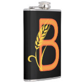 大文字Bフローラモノグラム フラスク (右)