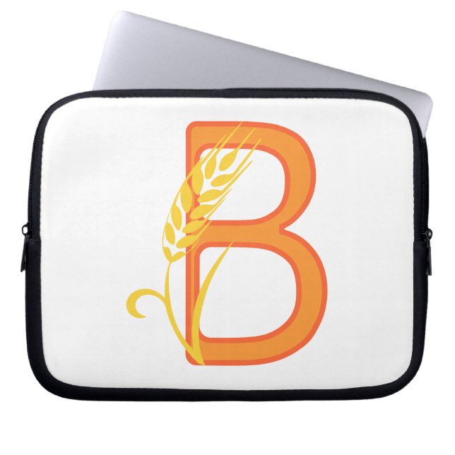 大文字Bフローラモノグラム ラップトップスリーブ (正面)
