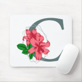 大文字Cフローラモノグラム マウスパッド (マウス)
