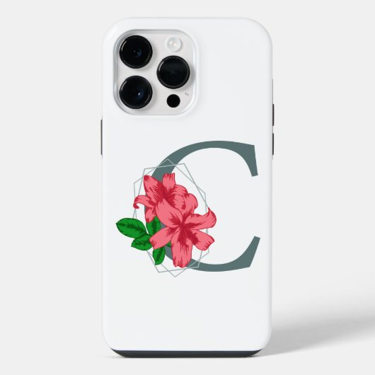 大文字Cフローラモノグラム iPhoneケース (裏面)