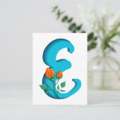 大文字Eフローラモノグラム ポストカード (スタンド正面)