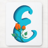 大文字Eフローラモノグラム マウスパッド (正面)