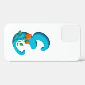 大文字Eフローラモノグラム Case-Mate iPhoneケース (裏面 (横))