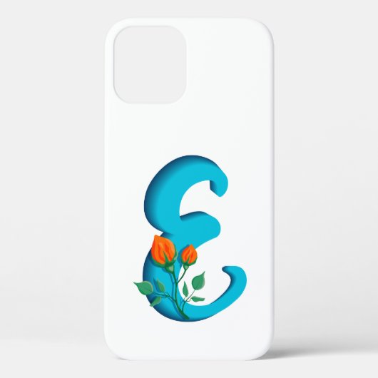 大文字Eフローラモノグラム Case-Mate iPhoneケース (裏面)