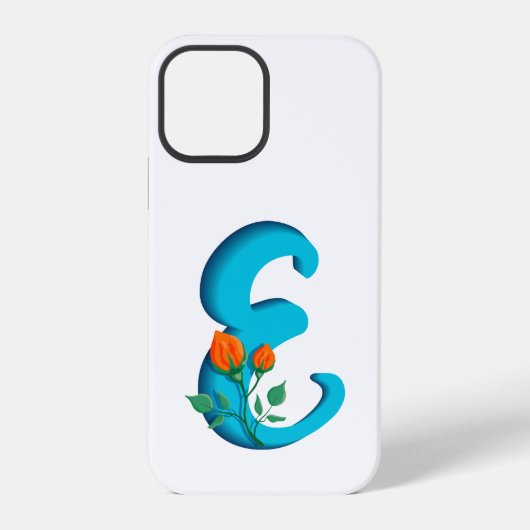 大文字Eフローラモノグラム iPhoneケース (裏面)
