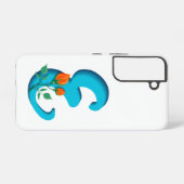 大文字Eフローラモノグラム SAMSUNG GALAXYケース (裏面横)