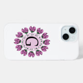 大文字Gフローラモノグラム Case-Mate iPhoneケース (裏面 (横))