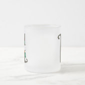 大文字Hフローラモノグラム フロストグラスマグカップ (中央)