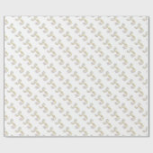 大文字Jのモノグラムの名前入りな覆い ラッピングペーパー (フラット)