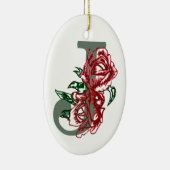 大文字Jフローラモノグラム セラミックオーナメント (右)