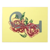 大文字Jフローラモノグラム ノートパッド (正面)