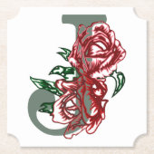 大文字Jフローラモノグラム ペーパーコースター (正面)