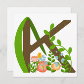 大文字Kフローラモノグラム シーズンカード (正面/裏面)