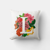 大文字Lフローラモノグラム クッション (正面)