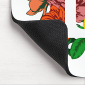 大文字Lフローラモノグラム マウスパッド (コーナー)