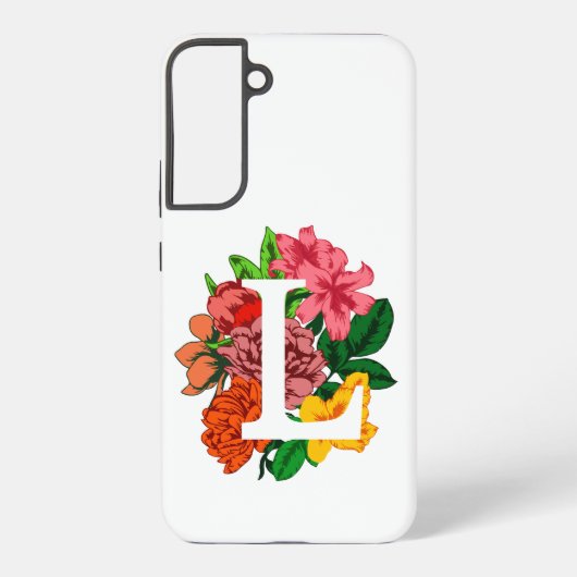 大文字Lフローラモノグラム SAMSUNG GALAXYケース (裏面)