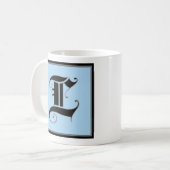 大文字L コーヒーマグカップ (正面左)