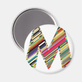 大文字M数々の色、 マグネット (正面/裏面)