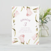 大春ボホワイルドフラワーバースデーパーティーガール 招待状 (スタンド正面)