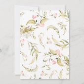 大春ボホワイルドフラワーバースデーパーティーガール 招待状 (裏面)