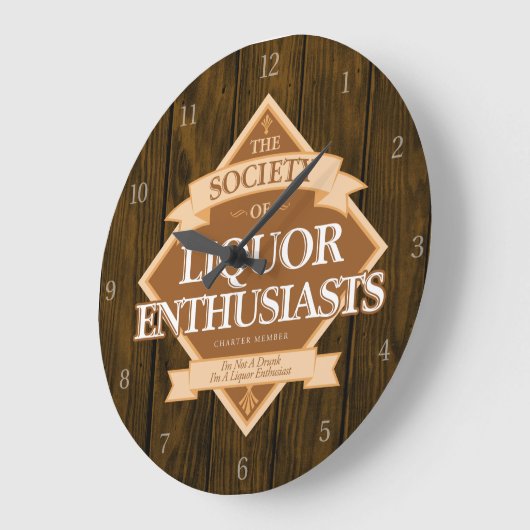 大時計酒愛好家協会 ラージ壁時計 (傾斜)