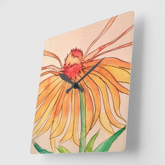 大時計 スクエア壁時計 (傾斜)