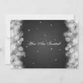 大晦エレガント日のパーティー輝き 招待状 (裏面)